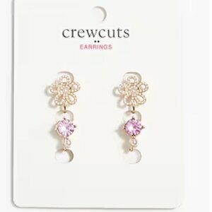 J. Crew Girls' floral clip-on earrings two-pack
